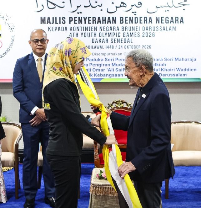 Brunei royal graces flag handover ceremony